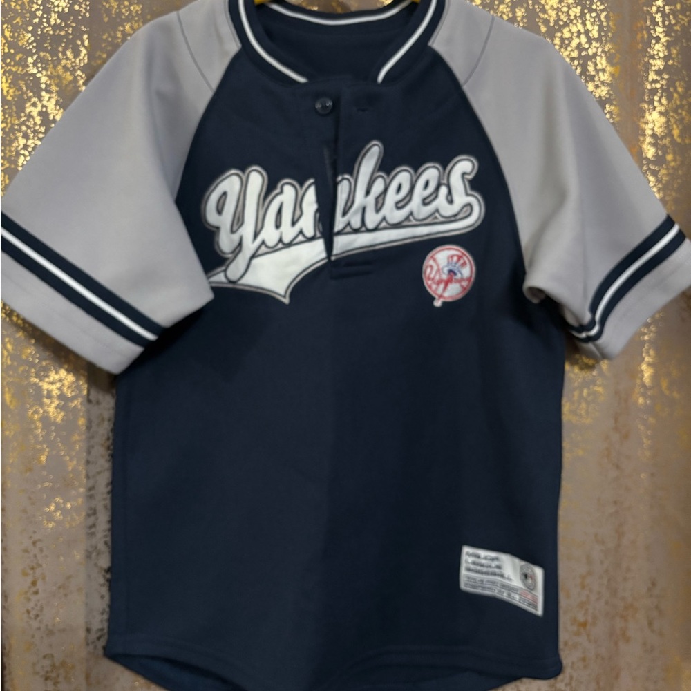 Youth Yankees Navy and Gray Jersey